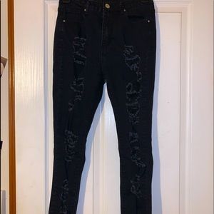 black skinny jeans from SHEIN in size XS